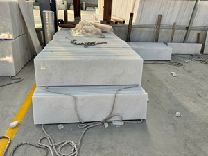 Escalones y peldaños de mármol blanco pulido de Vietnam, diseño de escalera interior, azulejos de piedra natural para decoración de casas de lujo - Product Image 4