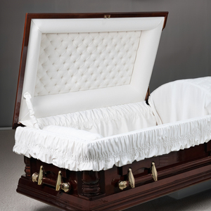 กล่องไม้สำหรับผู้ใหญ่แบบเรียบง่ายสไตล์อเมริกันที่ทันสมัย OEM OEM OEM ของเวียดนามอุปกรณ์งานศพผู้ผลิต - Product Image 4