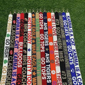 Correa de Repuesto para Bolso Bandolera con Bordado de Cuentas y Diseño de Equipo Deportivo, Accesorio para el Día del Partido, con Letras Personalizadas - Product Image 1
