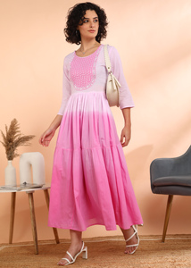 Vestido Largo de Algodón Bordado para Mujer, Corte en A, Estilo Informal, Secado Rápido, para Fiestas de Verano, Moda Moderna para Uso Diario, al Mejor Precio de Proveedor - Product Image 5