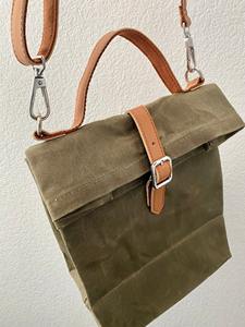 Sac isotherme de transport alimentaire en toile et cuir écologique durable de haute qualité, imperméable, avec fermeture éclair, réutilisable, vente en gros LCLB-0030 - Product Image 6