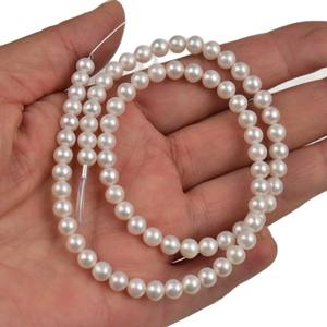 Perles d'eau douce naturelles en vrac, neuves, économiques, de 4 à 5 mm, pour la fabrication de colliers faits main, matériaux semi-finis - Product Image 5