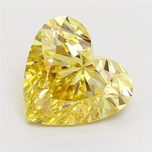 Magnifique diamant jaune taille cœur de 5 carats, diamant fantaisie coloré brillant, diamant non monté pour un chef-d'œuvre de joaillerie de luxe sur mesure - Product Image 1