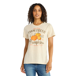 T-shirts imprimés pour femmes, col rond, manches courtes, coupe ajustée, t-shirt imprimé décontracté - Product Image 2