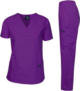 Uniformes Médicos Impermeables de Punto de Spandex/Poliéster al por Mayor, Conjunto de Enfermería para Mujer - Product Image 6