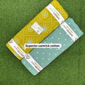 Tissu imprimé en coton cambric exclusif, doux, agréable pour la peau et léger, parfait pour les costumes, les kurtis et les tenues décontractées - Product Image 5