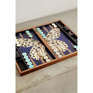 Juego de backgammon de madera de lujo Taj Mahal |   Juego de Mesa Plegable de Viaje de 15 Pulgadas |   Juego de Backgammon de Madera Premium con Dados - Product Image 5