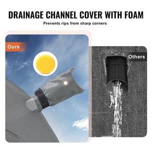 Funda para Remolque de Viaje de 28-31 pies, Tela Oxford 300D, Funda para RV, Impermeable, Resistente al Viento, Antidesgarros, Accesorios Exteriores para Campers - Product Image 5