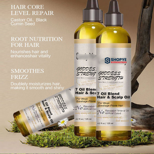 Hot Sale Castor & Black Cumin Seed 7 <b>Oil</b> Blend Organic Herbal <b>Essential</b> <b>Oil</b> for Damaged Hair Scalp Nourishing Hair Regrowth - Product Image 2