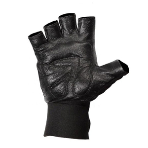 Best Quality Custom Half Finger & Leather <b>Waterproof</b> Unisex Weightlifting Gloves Breathable for Gym Training - Product Image 3