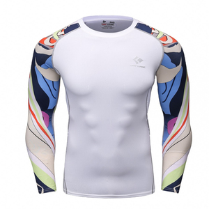 Custom Printed Men's Long Sleeve Rash Guard Shirt for Boxing Karate Taekwondo OEM Martial Arts Wear - Product Image 5