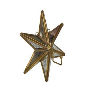 Star-Shaped <b>Lantern</b> Colorful Glass <b>Lantern</b> <b>Candle</b> Holder for Home Decoration Christmas Decor Steel Frame Durable Design - Product Image 3
