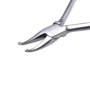 Pince orthodontique manuelle Ovexa chirurgicale de haute qualité A+ incurvée 14 cm pour le pliage de fils, en acier inoxydable, certifiée CE - Product Image 3