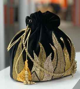 Sac à main de soirée de qualité supérieure en tissu perlé avec broderie florale, pochette pour femme, cadeau de mariage, pochette de soirée - Product Image 6