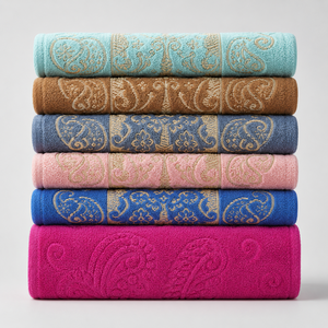 Serviette en tissu éponge de qualité supérieure offrant une surface texturée douce, une absorption rapide et une utilisation confortable pour le bain, le spa et les voyages - Product Image 5
