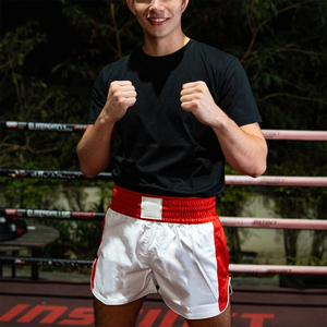 Pantalones Cortos de Boxeo para Hombre de Alta Calidad, Color Blanco, para Entrenamiento, Fitness, Lucha, MMA, Muay Thai, Kick Boxing, con Diseño y Talla Personalizados - Product Image 6