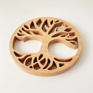 Wood Trivet Top Quality Wood Hot <b>Plate</b> Protector Natural Wooden Coasters <b>Mats</b> & Pads Latest Design - Product Image 3