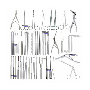ชุดเครื่องมือผ่าตัดจมูกและศัลยกรรมตกแต่งจมูกแบบขายส่ง 46 ชิ้น ทำจากสแตนเลสแบบใช้มือ - Product Image 1