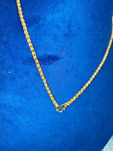 Cadena de Bolas de Oro 22K para Bebés, Cadena de Cuentas Delicadas con Sello 916, Cadena Tradicional Goli Link para Niños y Mujeres, Uso Diario - Product Image 3