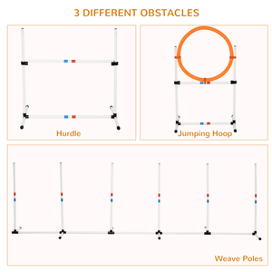 Set of Eight Agility Obstacle Training Cones Dog Equipment for Obstacle Courses - Product Image 2