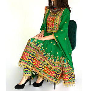 boho ethnic cultural dress afghan kuchi mirror decorated dress afghan kuchi style traditional women ethnic wear - Product Image 4