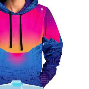 Haut à capuche léger et doux avec imprimé par sublimation de fleurs tropicales vibrantes, tenue d'été tendance, design unique, sweat à capuche d'été pour femme - Product Image 2