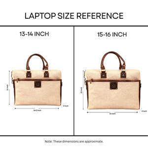 Porte-documents classique en toile pour ordinateur portable, couleur gris bicolore, sac de bureau professionnel durable avec poignées en cuir et bandoulière - Product Image 2