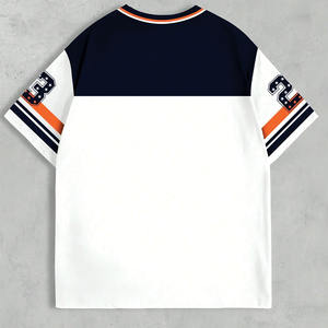 Maillot de football américain surdimensionné pour homme, manches courtes, impression par sublimation personnalisée, t-shirt unisexe, commande en gros OEM - Product Image 5