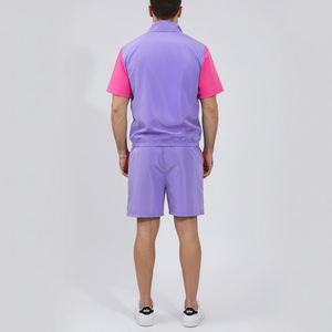 OEM Custom Hooded Waterproof Windbreaker <b>Jacket</b> Shorts Set Lightweight Outdoor Sportswear for <b>Men</b> <b>Summer</b> - Product Image 4