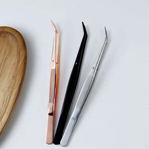 Pinzas Quirúrgicas Curvas Dentadas de Acero Inoxidable Ametrina - Juego de Instrumentos Multiusos para Manualidades Faciales, Costura y Uso General - Product Image 6