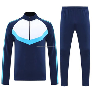 Chándal de Fútbol Unisex de Cuello Alto, Manga Larga, Ligero, Transpirable, de Poliéster, para Entrenamiento, con Nombre y Números del Equipo, Transferencia Térmica - Product Image 3