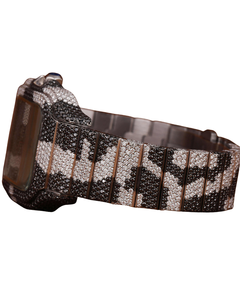 Full Iced Out <b>Black</b> and White Diamond Band White Dial VVS Moissanite Diamond Mechanical Fully Customized <b>Men's</b> Wrist <b>Watch</b> - Product Image 2