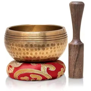 Bol chantant tibétain en métal de qualité supérieure pour la thérapie sonore, la méditation, la guérison et la relaxation par le yoga - Product Image 1