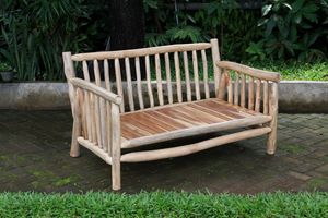 Banco de exterior de madera de teca - Product Image 3