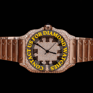 Reloj de Pulsera de Lujo para Hombre, Caja Cuadrada, Esfera Completamente Decorada con Números Romanos, Correa de Acero Inoxidable, Colección Personalizada - Product Image 1