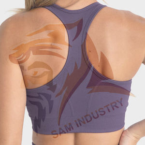 Soutien-gorge de sport sans couture de haute qualité, maintien moyen, pour entraînement, gym, fitness, yoga, pour femmes - Product Image 2