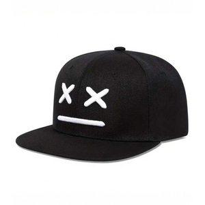 Casquette de baseball bicolore pour homme, style hip-hop, broderie personnalisée, casquette de sport en coton 6 panneaux, logo personnalisé - Product Image 1