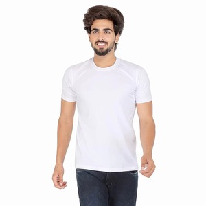 Wicking Quick Dry Breathable Protection Crew <b>Neck</b> <b>Light</b> Weight 100% Cotton Casual Blank Undershirts - Product Image 4