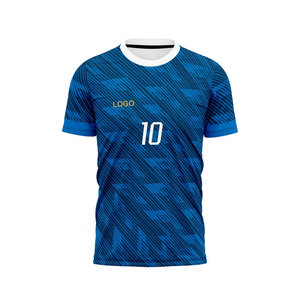 เสื้อฟุตบอลแบบซับลิเมชั่นย้อนยุค ระบายเหงื่อ แห้งเร็ว พิมพ์ชื่อผู้เล่นด้านหน้า ผ้าโพลีเอสเตอร์ ชุดฝึกซ้อมแบบสั้น - Product Image 3