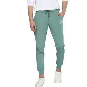 กางเกงจ็อกเกอร์ผ้าฟลีซสำหรับผู้ชายกางเกงวิ่งผ้าคอตตอนเอวยางยืดสีสันสดใสเข้ารูปเอวแบนปักบริการ OEM - Product Image 1