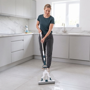 Sponge Lazy Mop Hands-Free Washable Foldable Telescopic <b>Plastic</b> <b>Rod</b> Water Squeeze Absorbent Cotton Thread Self-Wringer Mop - Product Image 2