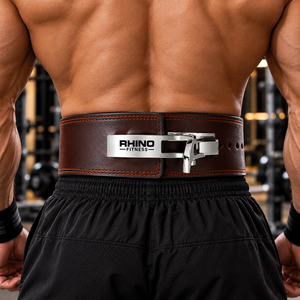 Ceinture de musculation réglable en néoprène RHINO FITNESS avec soutien lombaire professionnel et boucle métallique pour adultes - Product Image 3