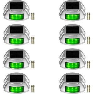 8 Pack Solar Deck <b>Lights</b> Waterproof Path <b>Lights</b> with <b>Switch</b> Button <b>Wireless</b> Driveway and Dock <b>Lights</b> 6 LEDs Per <b>Light</b> - Product Image 1