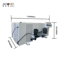 Impresora de inyección de tinta digital silenciosa Myjet Impresora eficiente de etiquetas de cristal A3 de seis colores con cabezal de impresión XP600 para pequeñas empresas