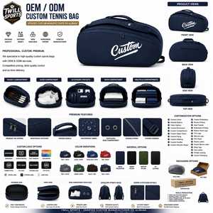 Custom Navy Canvas <b>Duffel</b> <b>Bag</b> with Zipper Closure Waterproof & Lightweight-Sport Travel Gym <b>Bag</b> Durable Portable Large Capacity - Product Image 4