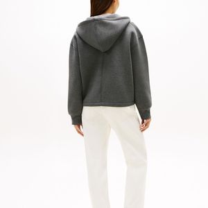 Sudadera con capucha y cremallera para mujer, ajustada, transpirable, de algodón y poliéster, al por mayor, personalizada, fabricante de sudaderas con capucha de poliéster - Product Image 4