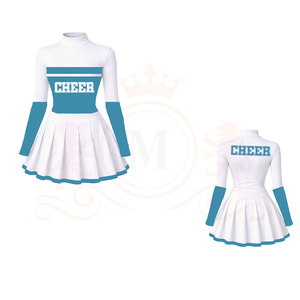 ชุดเชียร์ลีดเดอร์แบบกำหนดเอง ผ้าโพลีเอสเตอร์ 100% ระบายอากาศได้ดี - Product Image 4