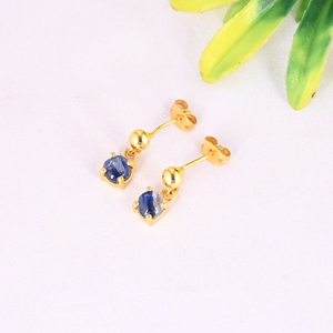 Natural Blue Kyanite 925 Sterling <b>Silver</b> <b>Dangle</b> <b>Earrings</b> for Women - Product Image 3