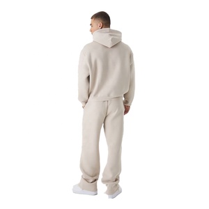 Survêtement à capuche pour homme, coupe ample, épais 500 g/m², style universitaire, gaufré, coupe-vent, écologique, grande taille, séchage rapide - Product Image 2