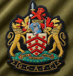 gcafc blazer Badge With Anchor And Laurel Wreath <b>Sew</b>-On Fabric Patch For Uniform Garment - Product Image 4